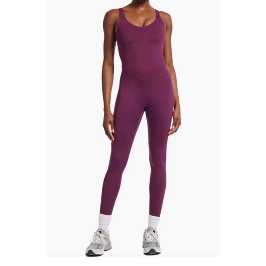 Bandier V-Neck Tempo Full Length Catsuit